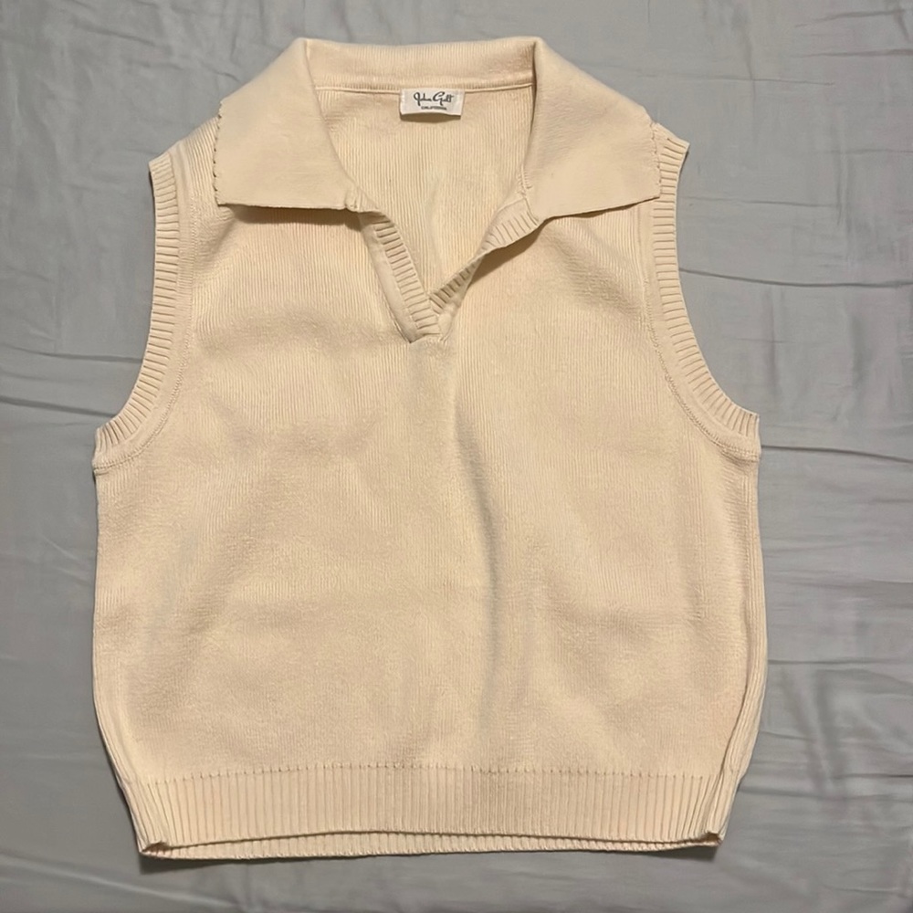 John Galt Collared vest top